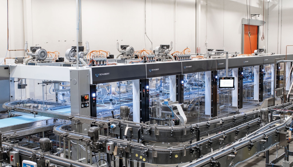 The new Pickerline with sixteen F4 robots from Schubert allows the confectionery manufacturer to achieve the necessary increase in production efficiency.